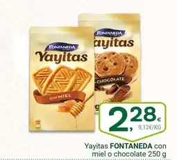 Supermercados Dani FONTANEDA Yayitas con miel o chocolate oferta