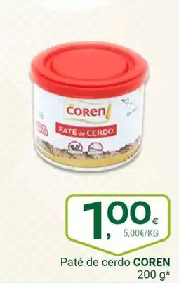 Supermercados Dani COREN Paté de cerdo oferta