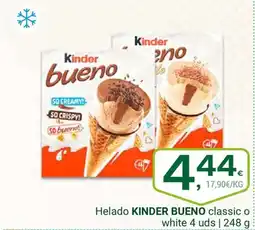Supermercados Dani KINDER BUENO Helado classic o white 4 uds oferta