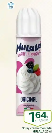 Supermercados Dani HULALÁ Spray crema montada oferta