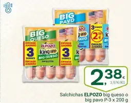 Supermercados Dani ELPOZO Salchichas big queso o big pavo oferta