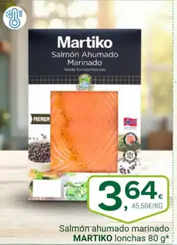 Supermercados Dani MARTIKO Salmón ahumado marinado lonchas oferta