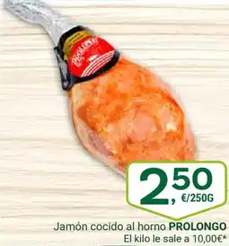 Supermercados Dani PROLONGO Jamón cocido al horno oferta
