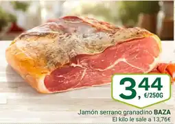 Supermercados Dani BAZA Jamón serrano granadino oferta
