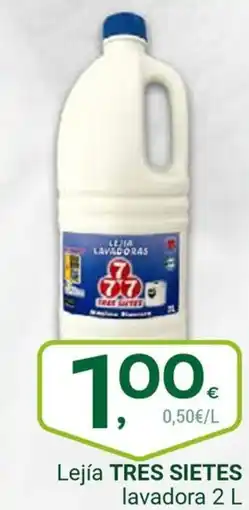 Supermercados Dani TRES SIETES Lejía lavadora oferta