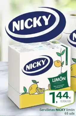 Supermercados Dani NICKY Servilletas limón oferta