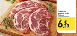 Carrefour Express Chuleta de aguja de cerdo fileteada oferta