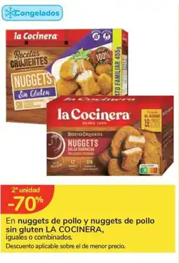 Carrefour Express LA COCINERA En nuggets de pollo y nuggets de pollo sin gluten oferta