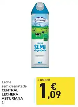 Carrefour Express ASTURIANA Leche semidesnatada central lechera oferta