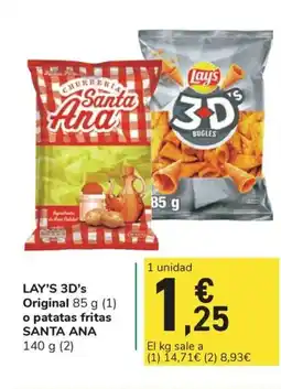 Carrefour Express SANTA ANA /LAY'S 3D's Original o patatas fritas oferta