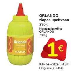 Carrefour Express ORLANDO ziapea upeltxoan Mostaza barrilito oferta