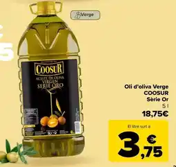 Carrefour Coosur - aceite de oliva virgen serie oro oferta