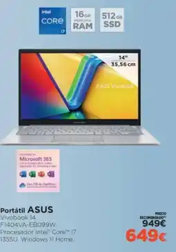 El Corte Inglés ASUS Portátil oferta