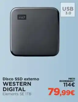 El Corte Inglés Disco ssd externo western digital oferta