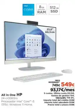El Corte Inglés HP All in One oferta