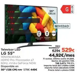El Corte Inglés LG Televisor LED 55" oferta