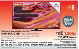 El Corte Inglés SAMSUNG 55" Televisor Neo QLED MiniLED oferta