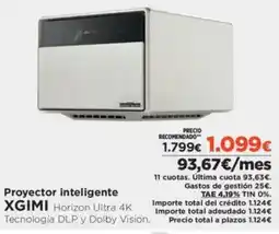 El Corte Inglés XGIMI Proyector inteligente oferta