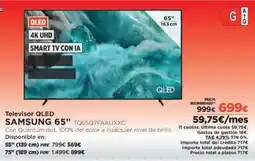 El Corte Inglés SAMSUNG 65" Televisor qled tq65q7faauxxc oferta