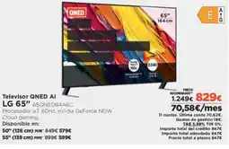 El Corte Inglés LG 55" Televisor qned ai 65qned84a6c oferta