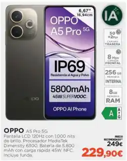 El Corte Inglés OPPO A5 Pro 5G oferta