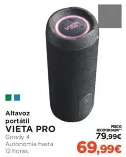El Corte Inglés VIETA PRO Altavoz portátil oferta