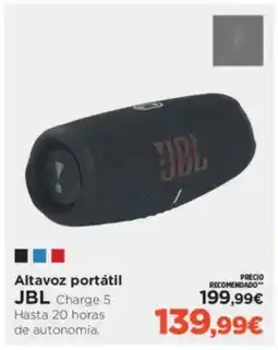 El Corte Inglés JBL Altavoz portátil oferta