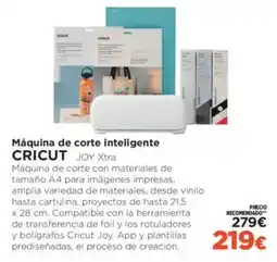 El Corte Inglés CRICUT Máquina de corte inteligente oferta