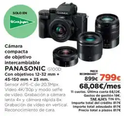 El Corte Inglés PANASONIC Cámara compacta de objetivo intercambiable oferta