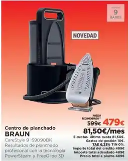 El Corte Inglés BRAUN Centro de planchado oferta
