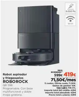 El Corte Inglés ROBOROCK Robot aspirador y friegasuelos oferta