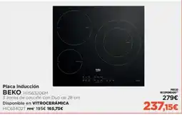 El Corte Inglés BEKO Placa inducción oferta