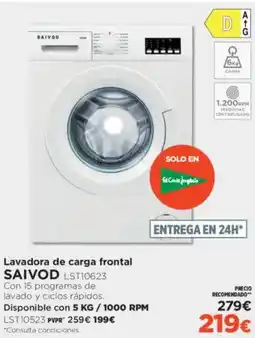 El Corte Inglés SAIVOD Lavadora de carga frontal oferta