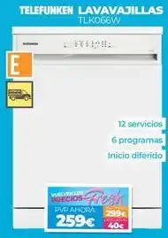 Electrocash Teka - lavavajillas tlk066w oferta