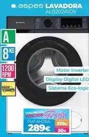 Electrocash Aspes - lavadora al8202aidv oferta