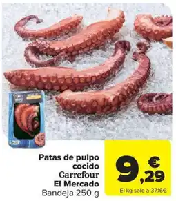 Carrefour Market Patas de pulpo cocido Carrefour El Mercado oferta