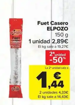Carrefour Market ELPOZO Fuet Casero oferta