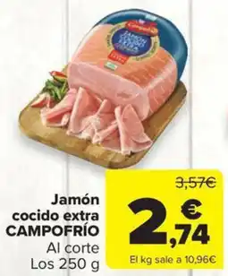 Carrefour Market CAMPOFRÍO Jamón cocido extra oferta