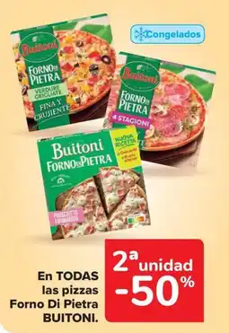 Carrefour Market BUITONI En todas las pizzas forno di pietra oferta
