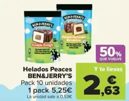 Carrefour Market BEN&JERRY'S Helados Peaces oferta