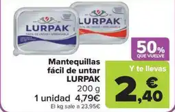 Carrefour Market LURPAK Mantequillas fácil de untar oferta