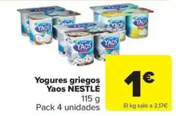 Carrefour Market NESTLÉ Yogures griegos Yaos oferta