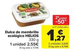 Carrefour Market HELIOS Dulce de membrillo ecológico oferta