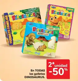 Carrefour Market DINOSAURUS En todas las galletas oferta