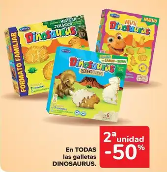 Carrefour Market DINOSAURUS En todas las galletas oferta