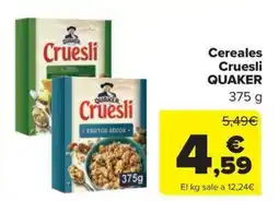 Carrefour Market QUAKER Cereales Cruesli oferta