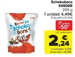 Carrefour Market KINDER Schokobons oferta