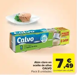 Carrefour Market CALVO Atún claro en aceite de oliva oferta