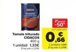Carrefour Market CIDACOS Tomate triturado oferta