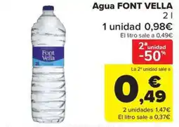 Carrefour Market FONT VELLA Agua oferta